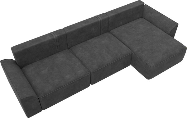 Диван угловой Лига Диванов Лига-048 лонг универсальный / 128490