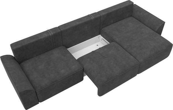 Диван угловой Лига Диванов Лига-048 лонг универсальный / 128490