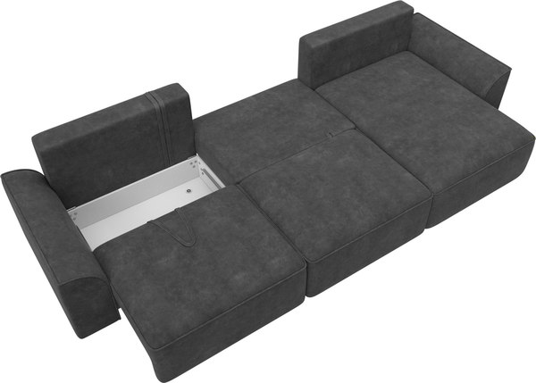 Диван угловой Лига Диванов Лига-048 лонг универсальный / 128490