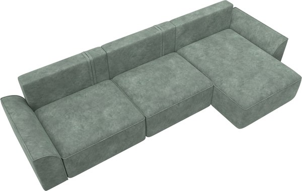 Диван угловой Лига Диванов Лига-048 лонг универсальный / 128491