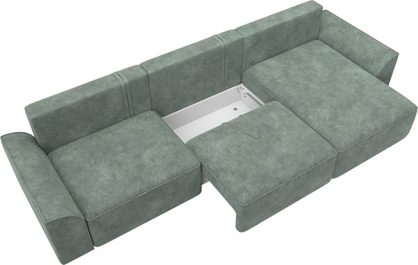 Диван угловой Лига Диванов Лига-048 лонг универсальный / 128491