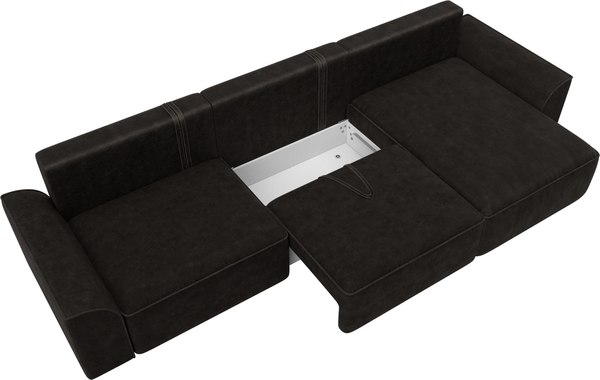 Диван угловой Лига Диванов Лига-048 лонг универсальный / 128493