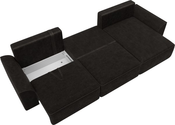 Диван угловой Лига Диванов Лига-048 лонг универсальный / 128493