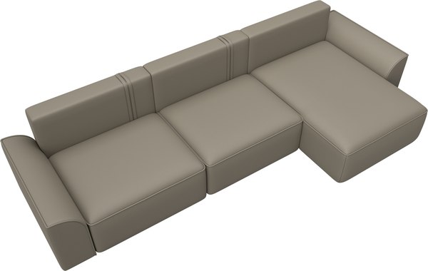 Диван угловой Лига Диванов Лига-048 лонг универсальный / 128494