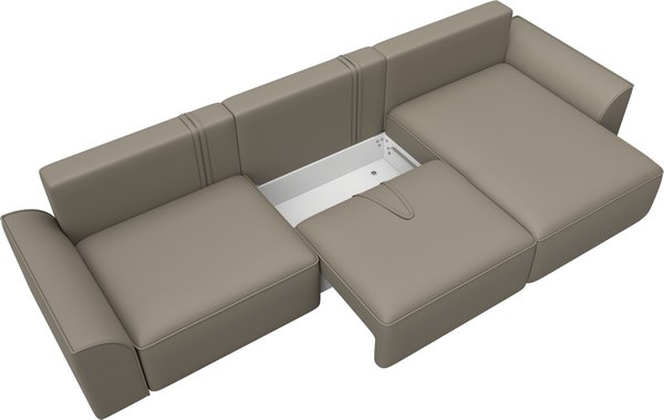 Диван угловой Лига Диванов Лига-048 лонг универсальный / 128494