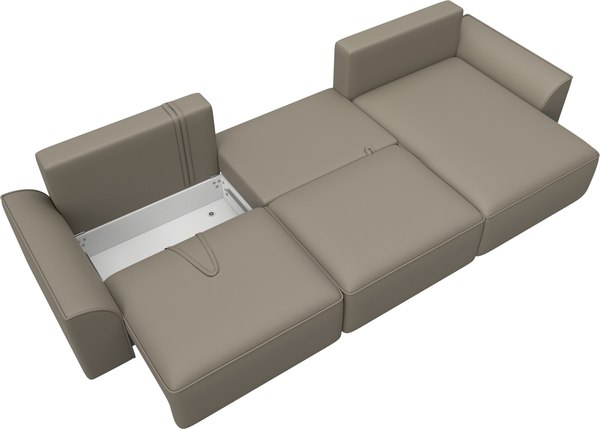 Диван угловой Лига Диванов Лига-048 лонг универсальный / 128494