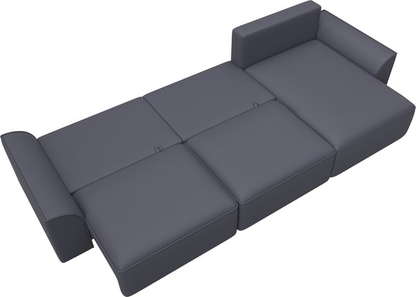 Диван угловой Лига Диванов Лига-048 лонг универсальный / 128498