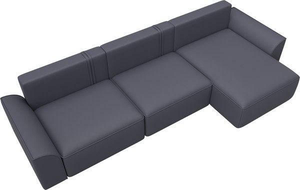 Диван угловой Лига Диванов Лига-048 лонг универсальный / 128498