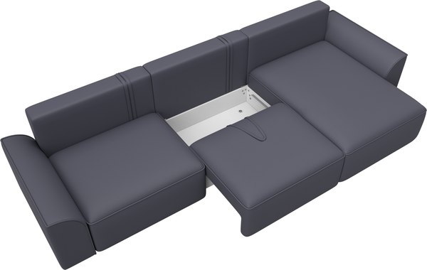 Диван угловой Лига Диванов Лига-048 лонг универсальный / 128498