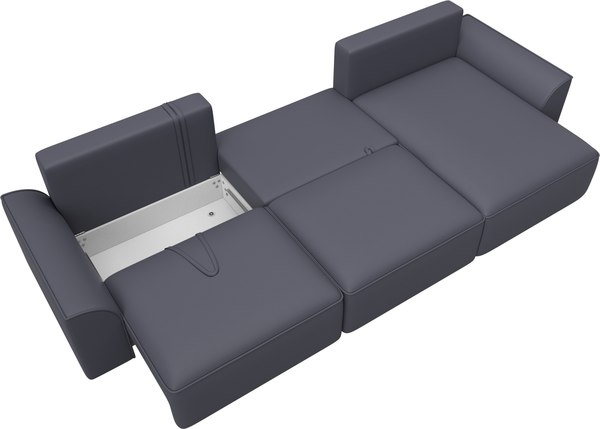 Диван угловой Лига Диванов Лига-048 лонг универсальный / 128498