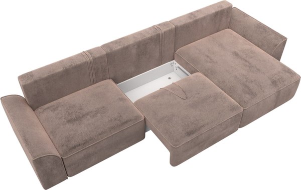 Диван угловой Лига Диванов Лига-048 лонг универсальный / 128500