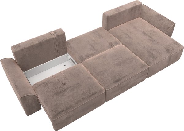 Диван угловой Лига Диванов Лига-048 лонг универсальный / 128500