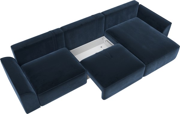 Диван угловой Лига Диванов Лига-048 лонг универсальный / 128501