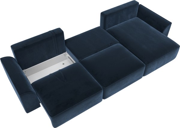 Диван угловой Лига Диванов Лига-048 лонг универсальный / 128501