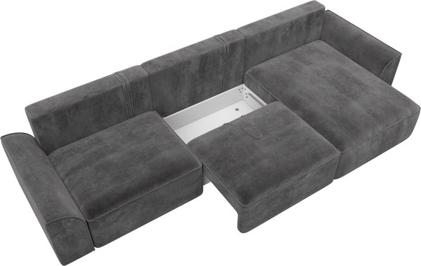 Диван угловой Лига Диванов Лига-048 лонг универсальный / 128502