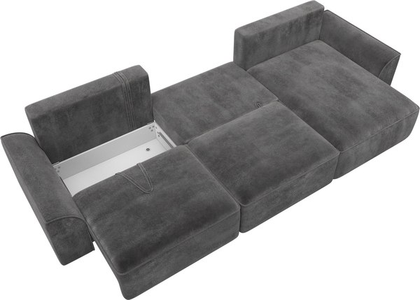 Диван угловой Лига Диванов Лига-048 лонг универсальный / 128502