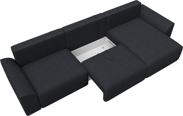 Диван угловой Лига Диванов Лига-048 лонг универсальный / 128504