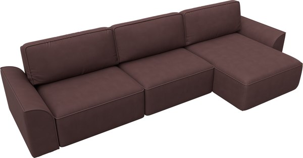 Диван угловой Лига Диванов Лига-048 лонг универсальный / 128505