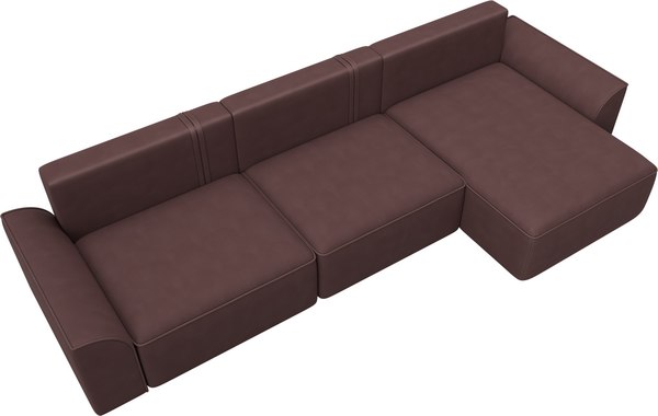 Диван угловой Лига Диванов Лига-048 лонг универсальный / 128505