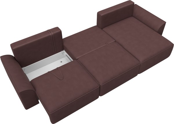 Диван угловой Лига Диванов Лига-048 лонг универсальный / 128505