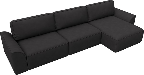 Диван угловой Лига Диванов Лига-048 лонг универсальный / 128506