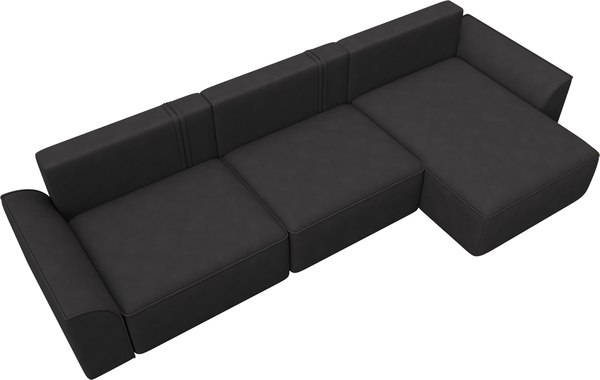 Диван угловой Лига Диванов Лига-048 лонг универсальный / 128506