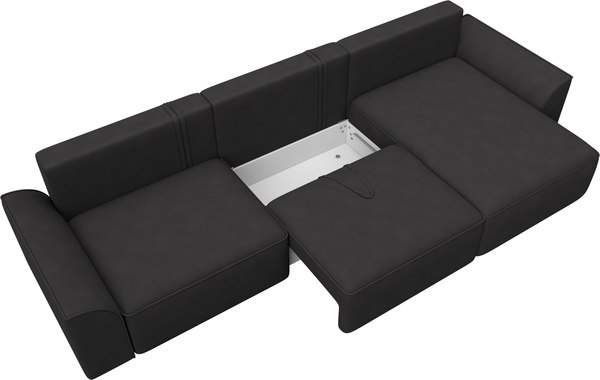 Диван угловой Лига Диванов Лига-048 лонг универсальный / 128506