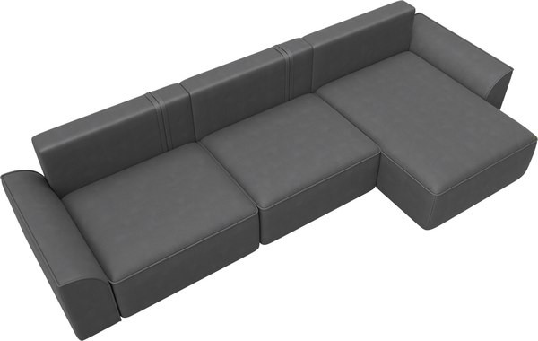 Диван угловой Лига Диванов Лига-048 лонг универсальный / 128507