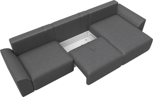 Диван угловой Лига Диванов Лига-048 лонг универсальный / 128507