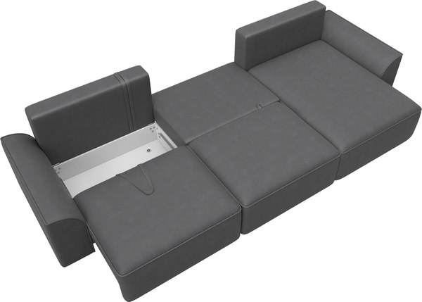 Диван угловой Лига Диванов Лига-048 лонг универсальный / 128507