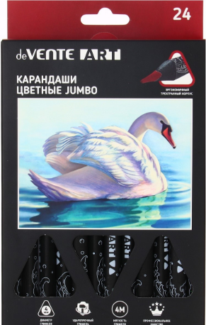Набор цветных карандашей deVente Jumbo Art / 5024220 - фото