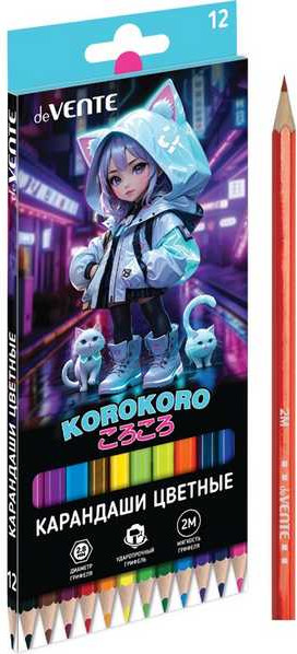 Набор цветных карандашей deVente Korokoro / 5022534 - фото