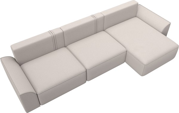 Диван угловой Лига Диванов Лига-048 лонг универсальный / 128508