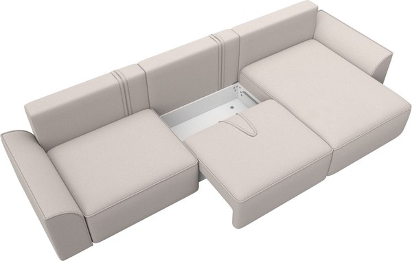 Диван угловой Лига Диванов Лига-048 лонг универсальный / 128508