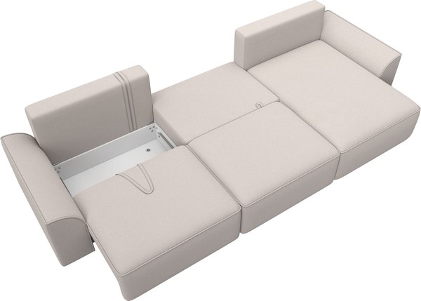 Диван угловой Лига Диванов Лига-048 лонг универсальный / 128508