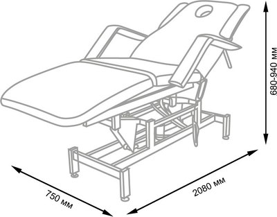 Массажный стол Элеганс МД - 849