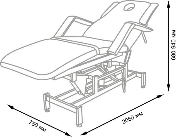 Массажный стол Элеганс МД - 849