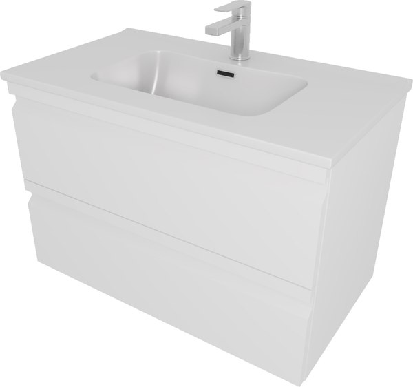 Тумба с умывальником Aquatek Вега AQ77080-MW - фото