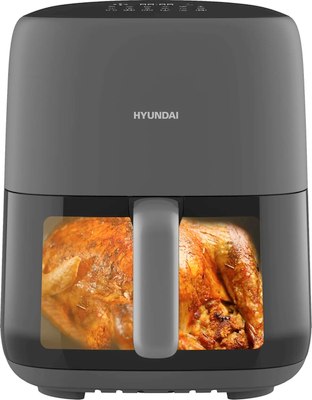 Аэрогриль Hyundai HYF-3008 (серый/черный) - фото