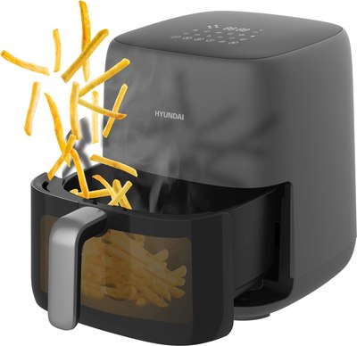 Аэрогриль Hyundai HYF-3008 (серый/черный)