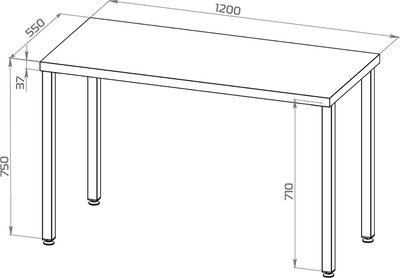 Письменный стол Mio Tesoro Ингар 1/TT