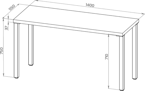 Письменный стол Mebelain Ингар 2/TT 