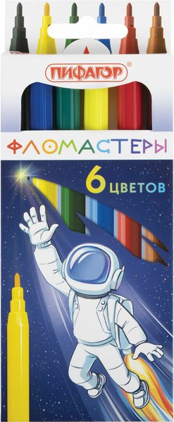 Фломастеры Пифагор Космическая одиссея / 152443 - фото