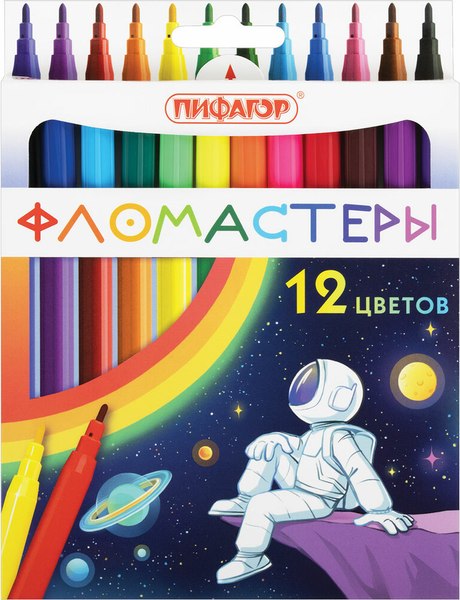 Фломастеры Пифагор Космическая одиссея / 152444 - фото