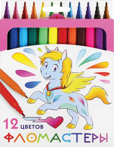 Фломастеры Пифагор Единорог / 152448 - фото