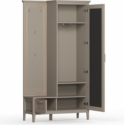 Секция в прихожую Black Red White Classic С вешалкой PPK1D1K/P