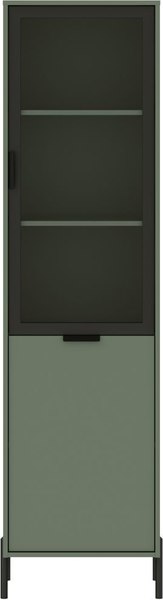 Шкаф-пенал с витриной Black Red White Paloma REG1W1D