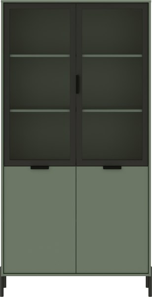 Шкаф Black Red White Paloma REG2W2D - фото