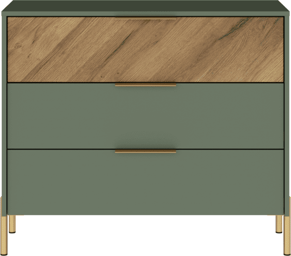 Комод Black Red White Siena KOM3S