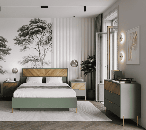 Комод Black Red White Siena KOM3S